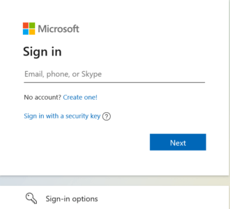 Microsoft Account opening