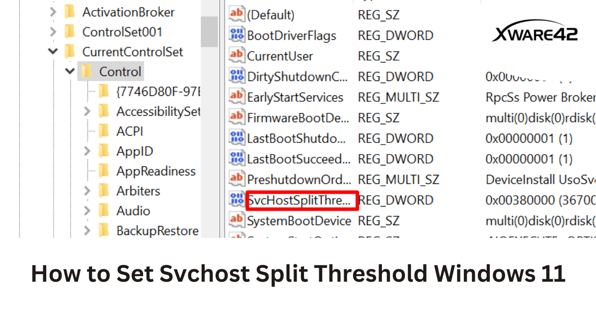 Svchost Split Threshold Windows 11